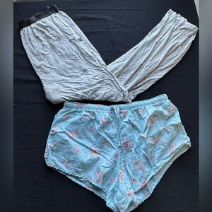 Lot of 2 Women’s Me Undies Pajama Pants and Shorts
